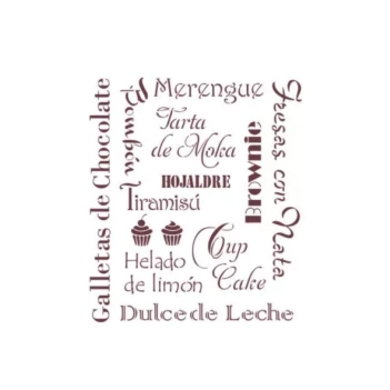 Plantilla de Stencil (21x30cm) T-3106