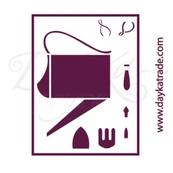 Plantilla de Stencil de copas y botella 30x42cm T-33083
