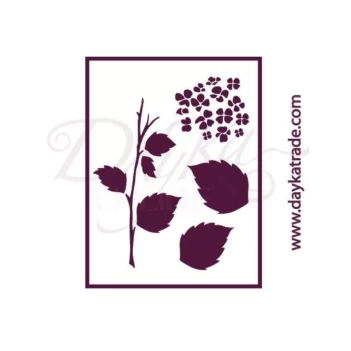 Plantilla de Stencil Hortensia 21x30cm T-3159