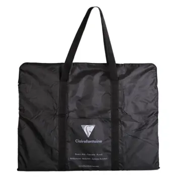 Funda de plástico con asas para carpetas y portafolios negra Clairefontaine 40x55cm