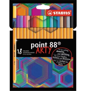Arty Set 18 STABILO Point 88 feutres
