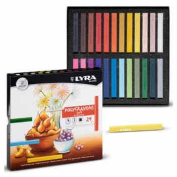 Set 24 craies pastel Polycrayons Soft Lyra