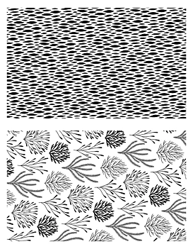Set de sellos transparentes textura corales Corail Artemio