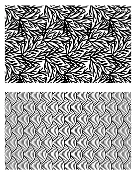 Artemio Corail Corail Vagues Textured Clear Stamps