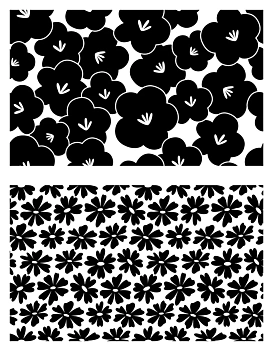 Artemio Clear Stamps Texture Flowers Color Block 