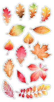 Artemio Puffy Stickers Leaves Fall In Love