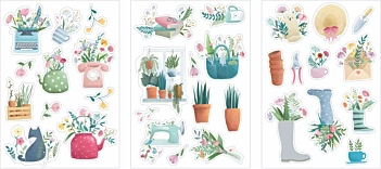 Artemio Chipboard Stickers Life is Simple