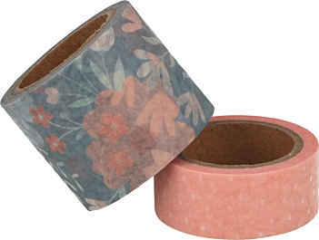 Artemio Set 2 Washi Tape Butterfly Flowers 
