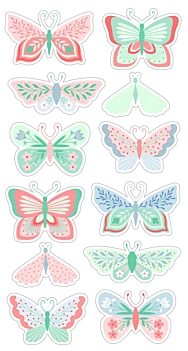 Artemio Puffy Stickers Butterflies Butterfly 