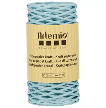 Cordón de Papel Azul Claro Artemio 2mm