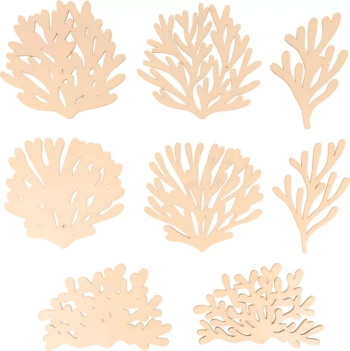 Artemio Wooden die-cuts 8 Corail corals