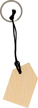 Set de 3 Llaveros de Madera Casa Artemio