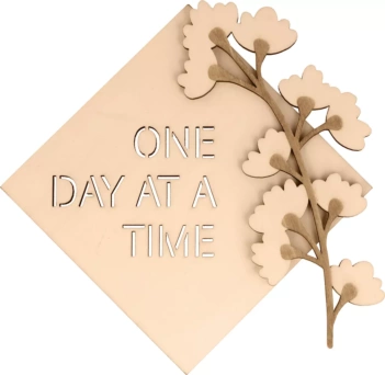 Artemio Wooden Die-cuts Set Flower Color Block 