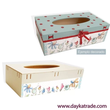 Caja Dispensador de Pañuelos + Tela Prediseñada Dayka