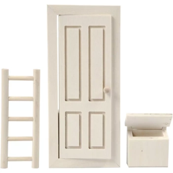 Creativ Company Wooden Spanish Tooth Fairy’s Door mailbox and staircase