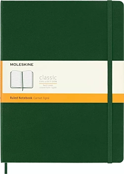 Cuaderno Verde mirto Clásico Tapa Dura Rayas 19x25cm Moleskine