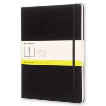 Taccuino classico nero con copertina rigida liscia 19x25 cm Moleskine