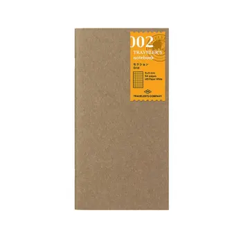 002 Traveler's Company squared paper notebook refill, 21x11cm