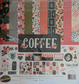 Kit de Scrapbooking Coffee Echo Park 30x30cm