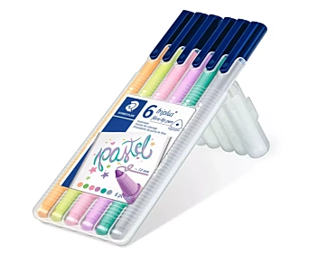 Set 6 Rotuladores Triplus Pastel Staedtler