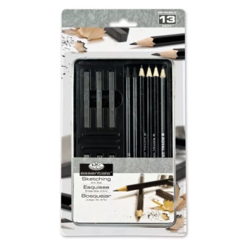 Sketching Graphite Royal &amp; Langnickel 13-Piece Metal Sketching Set