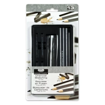 Royal &amp; Langnickel 13 Piece Sketching Charcoals Metal Case