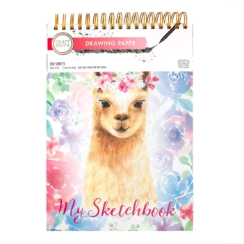 SUPER DEAL **40%** Craft Smith Llama Drawing Block 22x30cm