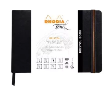 Cuaderno Bristol Soft Negro Rhodia A5
