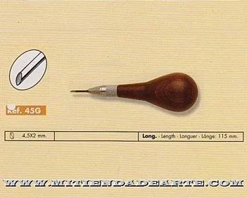 Buril especial para grabado mango de madera  GR-045G