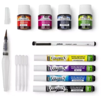 Pebeo Calligraphy starter kit watercolor ink 