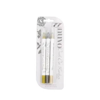 Set 3 Rotuladores Metallic Dual Tip Dot Nuvo