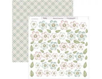 Papel SCP-100 Flores para montar Dayka 30x30cm