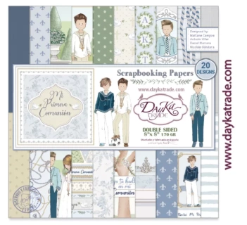 Kit de Scrapbooking Mi Primera Comunión Niño Dayka 20x20cm