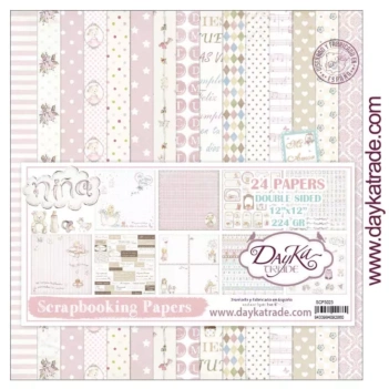 Kit de Scrapbooking Niña - Dayka 30x30 cm