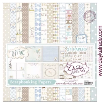 Kit de Scrapbooking Niño - Dayka 30x30cm.