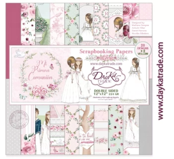 Kit de Scrapbooking Mi Primera Comunión Niña Dayka 30x30cm