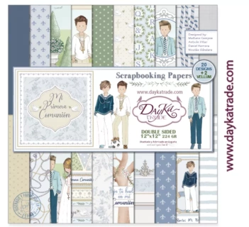 Kit de Scrapbooking Mi Primera Comunión Niño Dayka 30x30cm