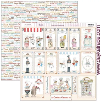 Papel Etiquetas La cocina me encanta Dayka 30x30cm SCP-358