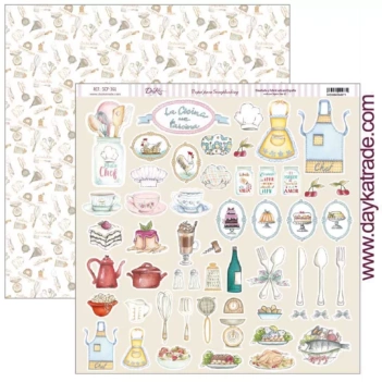 Papel Bordes La cocina me encanta Dayka 30x30cm
