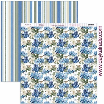 Papel Hortensias Azules Nature in blue Dayka 30x30cm SCP-389

