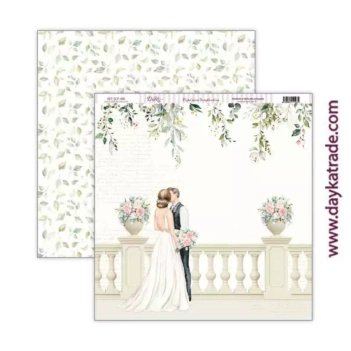 Dayka Trade Paper SCP-498 Newlyweds Bride and Groom 30x30cm