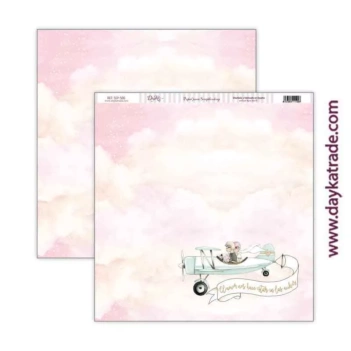 Dayka Trade Paper SCP-500 Newlyweds Love Plane 30x30cm