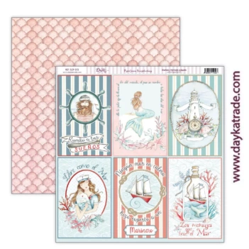 Papel Tarjetas 4"x6" Mensaje en una Botella Dayka 30x30cm