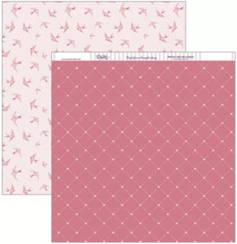 Papel Fondo floral 30x30cm Dayka