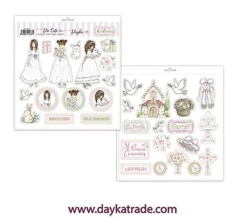 Dayka Trade Die-Cuts Cut Outs Communion Girl Blessings 