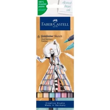 Case of 6 Fashion Goldfaber Sketch Dual Faber-Castell Markers