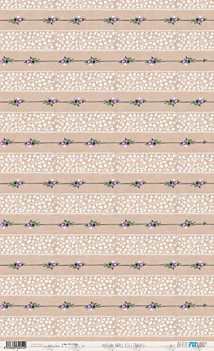 SUPER DEAL **40%** PapersForYouBelle Époque lilac border rice paper 54x33cm