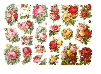 Creativ Company Vintage rose assortment stickers 