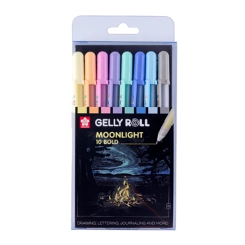 Zestaw 8 długopisów żelowych kolory pastelowe Bold Gelly Roll Moonlight Sakura