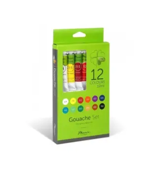 Set of 12 Phoenix Gouache Tubes, 12ml